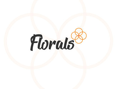 Florals Typography Logo Design app branding design illustration illustrator logo logo design logodesign minimal typography