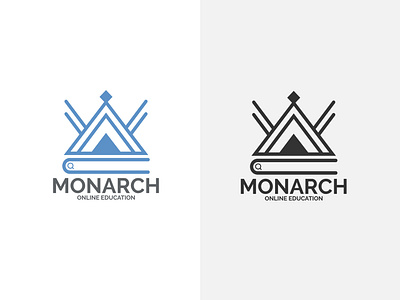 Monarch Online Education Logo Design