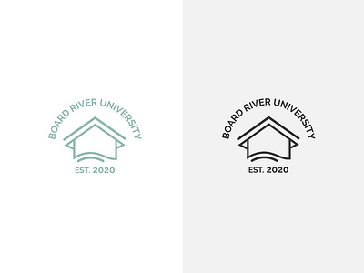 Board River University Education Logo Design