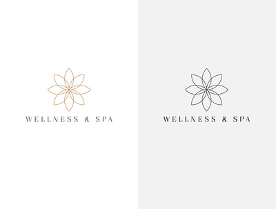 Natural Wellness & Spa Minimal Logo Design art awesome logo best logo branding flower logo icon logo logo design logodesign minimal spa logo wellness logo