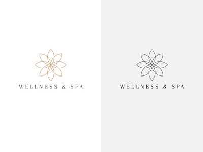 Natural Wellness & Spa Minimal Logo Design