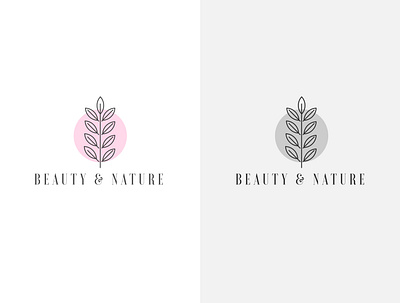 Beauty & Nature Organic Logo Design awesome logo beauty logo best logo branding flat leaf logo logo logo design logodesign minimal nature logo tree logo