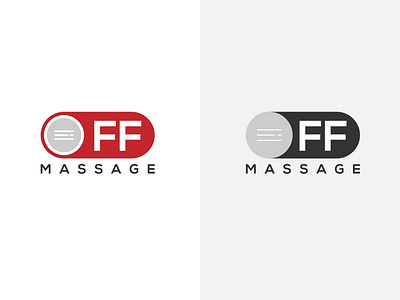 OFF MASSAGE Iconic Logo Design