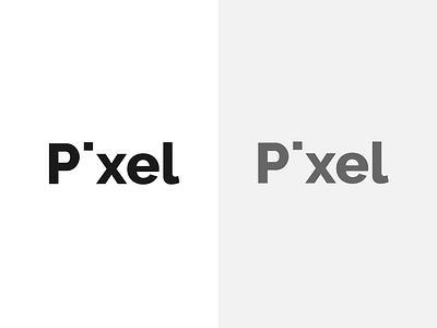 Pixel Typography Logo Design