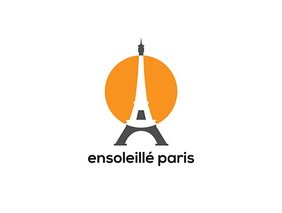 Flat Minimal Logo Design, Paris branding flat icon illustration logo logo design logodesign minimal minimalist logo modern logo paris