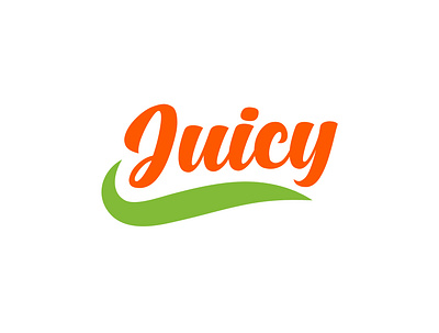 Script Typography Logo Design art branding juice bar juice logo juicy logo logo design logodesign logotype minimal minimalist logo typography