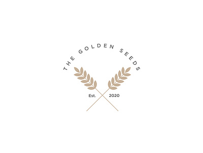 The Golden Seed Logo Design branding flat icon illustration logo logo design logodesign minimal minimalist logo modern logo seed
