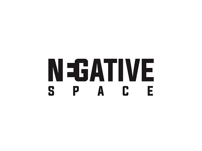 Negative Space Typography Logo Design