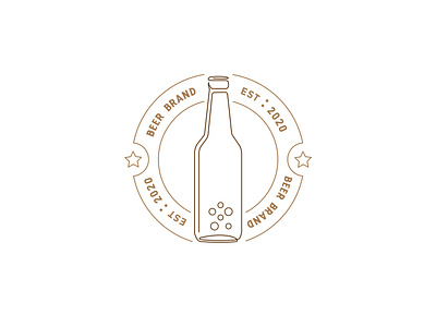 Beer Logo Design (Line Art)