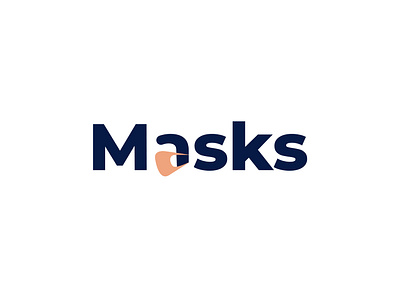 Masks Typography Logo Design