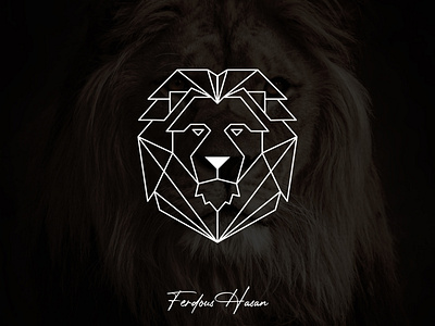 Geometric Lion Logo Design