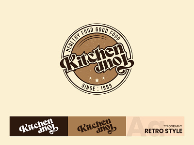 Vintage Type Badge Logo Design Idea