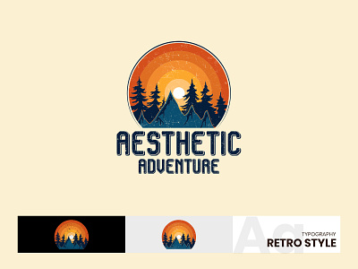 Vintage Mountain Logo Design adventure branding design designer flat icon illustration logo logo design logodesign mountain retro travel traveler vintage