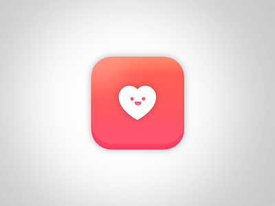 Happy health appicon dailyui health heart ios smiley