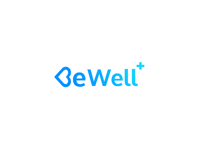 Bewell logo app branding design freelance health insurance logo mobile ui ux