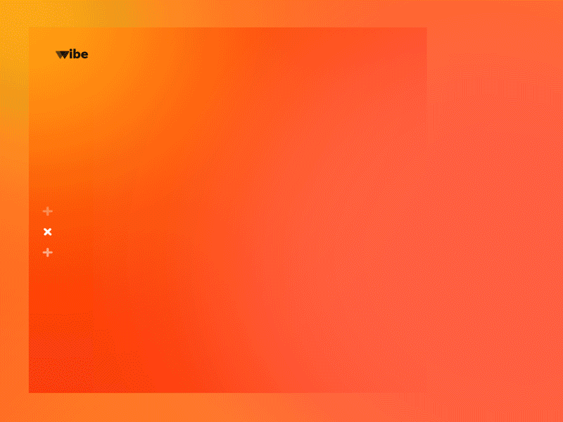 Wibe Bags web colorful trendy gradient material freelance ux ui gif transition animation header