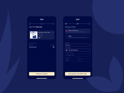 Credit Card Checkout for mobile platform blue checkout credit card daily ui dailyui mobile