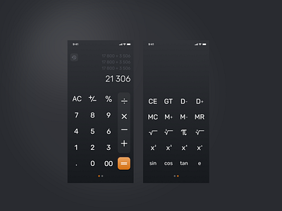 DailyUI #4. Calculator