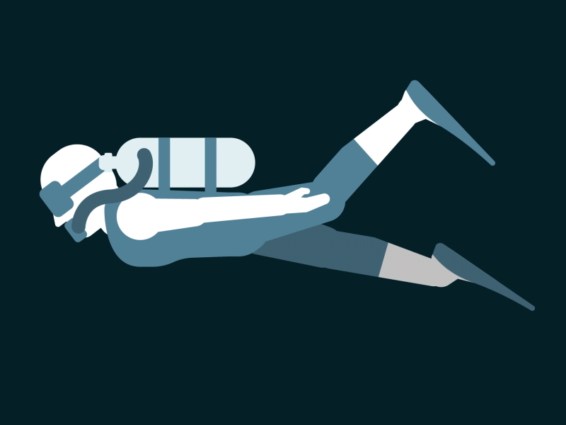 Scuba Diver by Michael Pisano on Dribbble
