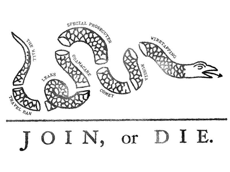 Join or Die Snake animation cell animation illustration