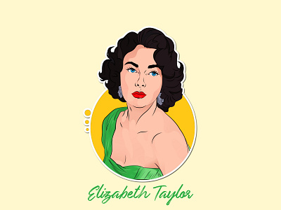 Classic vector Elizabeth Taylor