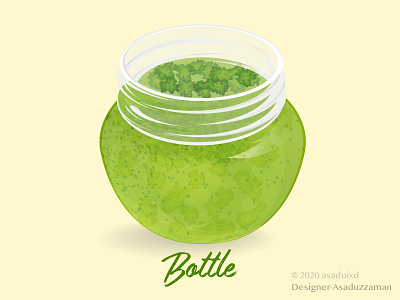 Green Bottle asaduixd bottle bottles digital art digital painting draw illustration vector
