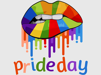 World Pride Day colorful lips pride pridemonth rainbow sexy sexy lips vector world