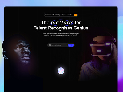 The platform for Talent Recognized Genius