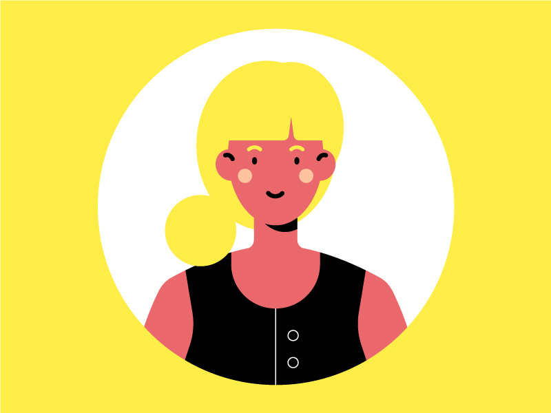 Mom family woman lady mom dress vector simple portrait illustration girl flat character