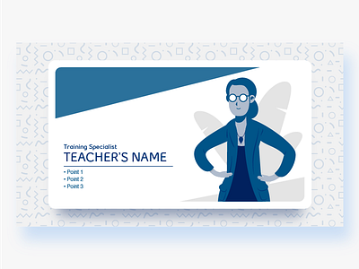 Professor blue design flat german glasses graphic illustration modern professor teacher ui vector