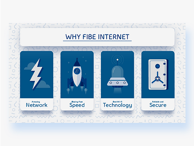 Why Fibe Internet blue design flat graphic icon iconography icons illustration modern simple ui vector