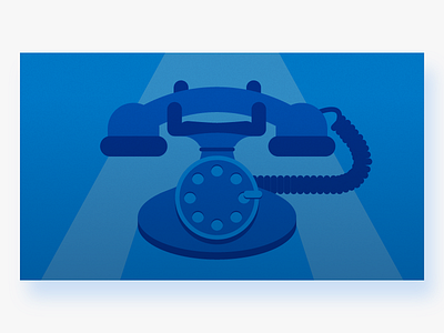 Rotary Dial Telephone blue clean design flat graphic icon illustration illustrator minimal modern simple vector