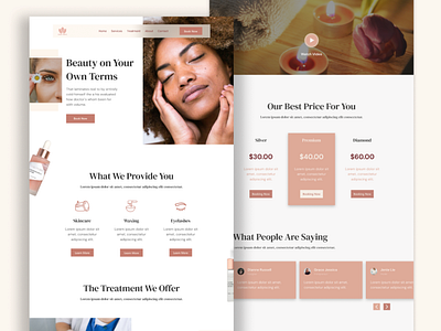 Beauty care Landing Page