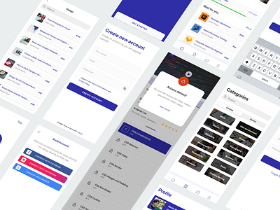 Online Course Apps - IOS app apps design course design ios ui ux