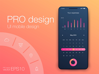 Pro design UI mobile Design account account management app app design application design illustraion illustrations log in mobile ui ux vector