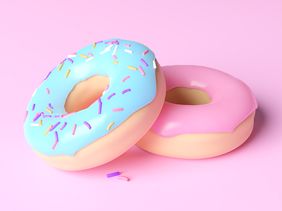 3D Donut Render 3d blender cinema4d design donut render