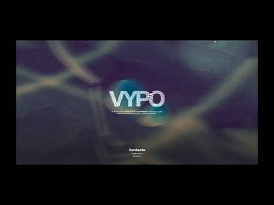 "Coming soon" page for VYPO blur comingsoon design interaction motion photography typography ui ux web webgl website