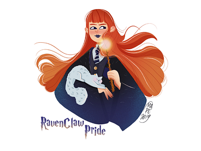 Ravenclaw Pride children illustration harry potter hogwarts illustration magic pride ravenclaw