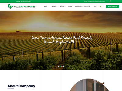 Gujarat Pesticides Webdesign