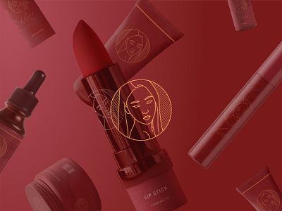 YVES Cosmetics Logo art branding design digital digital painting graphic design illustration logo packaging vector