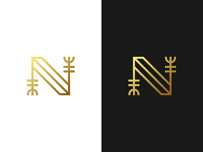 Norwegian N Letter Logo - For Sale