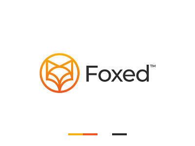 Fox Monogram Logo abstract animal logo branding business clean corporate fox fox logo gennady savinov logo design geometric logo design marketing minimalistic minimalistic logo modern monogram orange symmetric