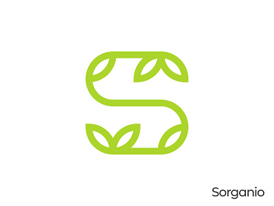 Organic S Letter Logo abstract brand branding clean gennady savinov logo design geometric green leaf logo logo design minimalistic minimalistic logo modern natural logo organic logo s letter s logo s symbol symmetric