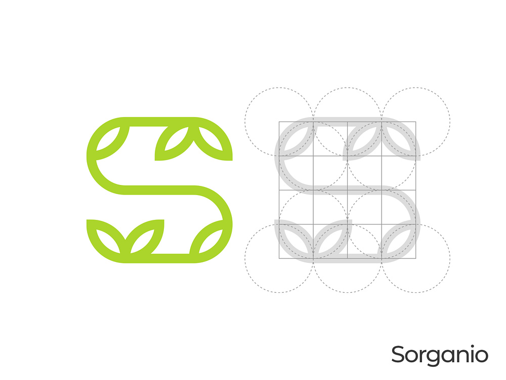 Organic S Letter Logo Grid by Gennady Savinov on Dribbble