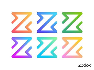 Z Letter Logo Color Variations abstract app logo brand branding clean crypto logo gennady savinov logo design geometric gradient logo design minimalistic minimalistic logo modern symmetric z letter z logo z symbol