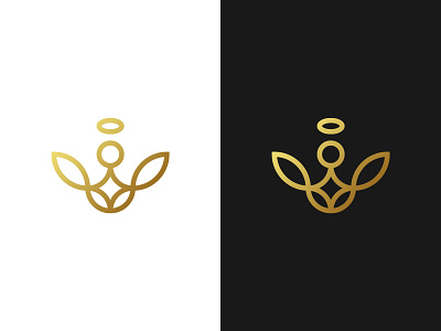 Angel Monogram Logo - For Sale