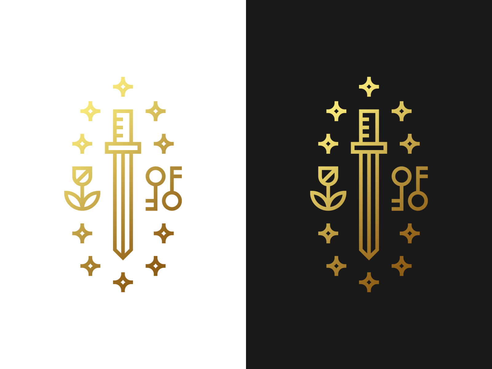 Knightly Monogram Logo By Gennady Savinov On Dribbble