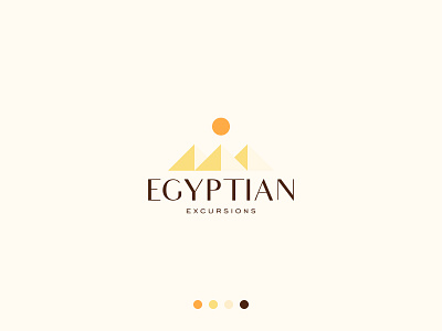 Egyptian Logo abstract brand branding buy logo clean egypt egyptian elegant logo gennady savinov logo design geometric logo design logo designer minimalistic minimalistic logo modern pyramids sun logo symmetric