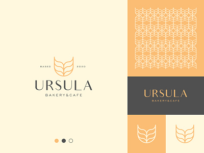 Wheat U Letter Logo abstract bakery logo brand identity branding business logo cafe logo clean creative gennady savinov logo design geometric logo design minimalistic minimalistic logo modern monogram logo professional logo symmetric u letter logo u logo wheat