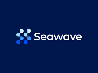 Seawave Logo abstract blue brand brand identity branding business buy logo creative gennady savinov logo design geometric logodesign marine modern professional s letter s logo s logomark sea symmetric wave